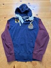 Polo Ralph Lauren 3 rugby hoodie shirt vintage 90s pullover navy Men  s LARGE
