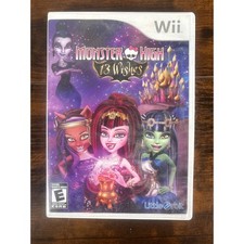Monster High 13 Wishes Nintendo Wii Game Complete CIB Little Orbit 2013 Mattel