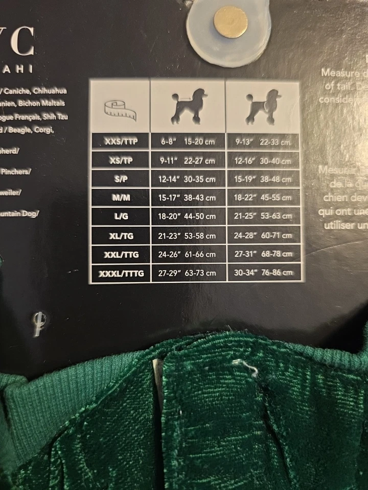 Ropa para perro Isac Mizrahi nueva con etiquetas, verde, tallas S y M Foto 4 de 4