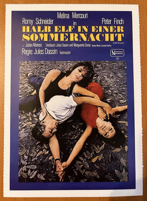 Halb elf in einer Sommernacht - Filmkarte Filmplakatkarte Cinema - Peter Finch
