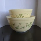 PYREX Shenandoah Mixing Bowls 2 Set #402 1.5qt & #401 750ml Vintage 80’s
