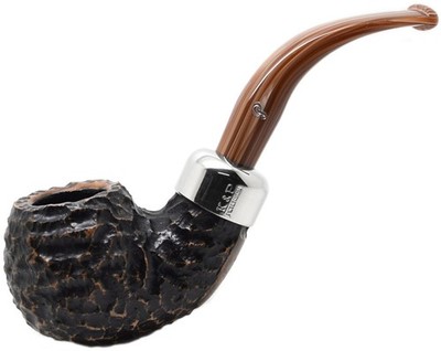 Peterson Derry Rustic Finish 9mm Filter Large Bent Apple Briar Pfeife XL02