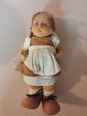 Vintage Hummel Goebel  Bisque? Doll Gretel Doll 10''  Germany Rare Taged 