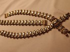 Vintage Rare Artel Signed Gold Tone Chocker Necklace And Bracelet Set — photo 2