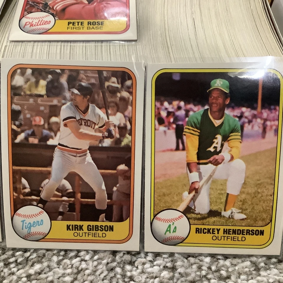 1981 Fleer Baseball Complete Set #1-660 Valenzuela Baines Rookie Henderson MINT - Image 3 of 4