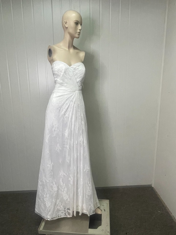 Crux Ivory Lace Wedding Dress Size 20 Strapless Corset Back Bridal Gown