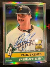 2025 Topps Heritage - Chrome Autographs Paul Skenes #BCA-PS (AU)