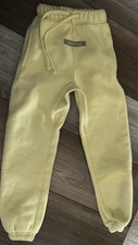Essentials Fear Of God Sweatpants Jogger Butter Yellow Fleece Boys 3/ 4/5
