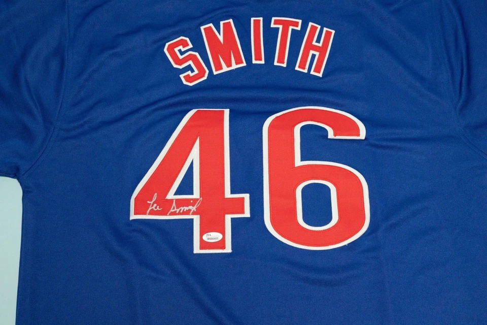 LEE SMITH SIGNED AUTO CHICAGO CUBS BLUE JERSEY JSA AUTOGRAPHED - Image 2 of 4