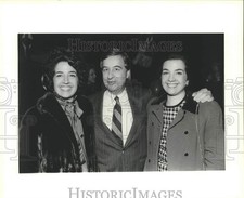 1987 Press Photo Chris Carson and Guests at 
