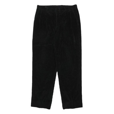 COUNTRY BRITCHES Herren Schwarze Baumwoll Relaxte Gerade Hose W34 L32