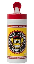 Grease Monkey Wipes Canister Heavy Duty Cleaning Wipes Canister, 25-Count