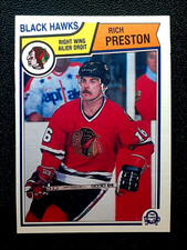 RICH PRESTON 1983-84 O-PEE-CHEE NHL HOCKEY 83-84 #110 NRMINT+       76382