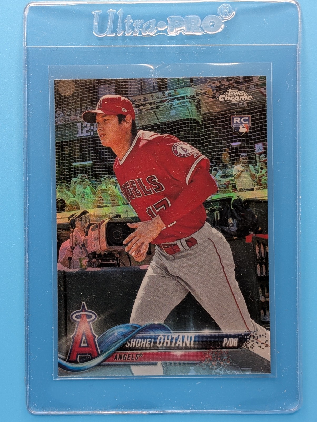 2018 Topps Chrome Shohei Ohtani #150 Refractor (RC) Red Jersey Variation