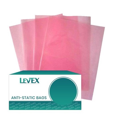24'' x 36'' Pink Open Ended Flat Top Anti-Static AntiStatic Bags 2mil Electronic