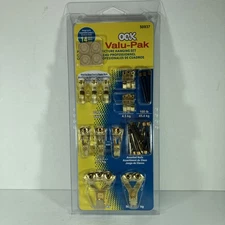OOK  Brass-Plated  Assorted  Picture Hanging Set  100 lb. 14 Hangers Plus Nails