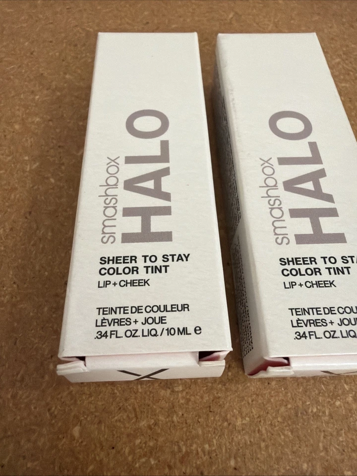 Smashbox Halo Sheer To Stay Color Tint Lip + Cheek .34 oz Pomegranate LOT OF 2 - Image 2 of 4