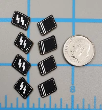 WWII German collar tab lot 1/6 scale toys DID soldier bbi insignia emblems (A)