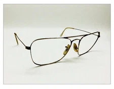 Vintage Gold Plated B&L Bausch and Lomb Pilot Sunglasses Frames, 141 mm