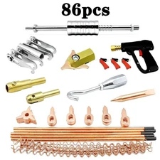 86Pcs Stud Welder Dent Puller Kit – Spot Welding Gun Body Repair Tool Set