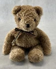 Vintage TY 1990 Tan Golden Brown Stuffed Teddy Bear 16”