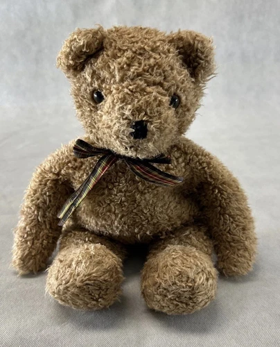 Vintage TY 1990 Tan Golden Brown Stuffed Teddy Bear 16”