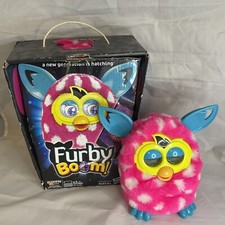 Furby Boom Pink And White Polka Dot 2012 Hasbro Interactive Not Fully Functional