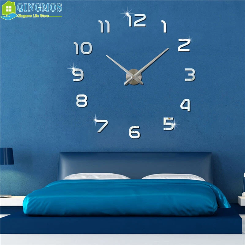 DIY Large Wall Clock Acrylic Stickers Watch Decor Quartz Needle Living Room m004 - Image 2 of 4