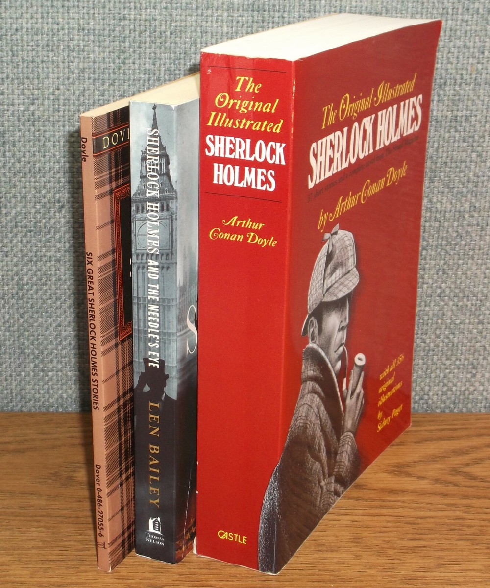 LOT SHERLOCK HOLMES Arthur Conan Doyle Original Illustrated