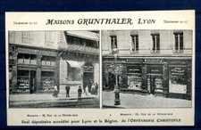 101124 EXCEPTIONAL POSTCARD LYON GOLDSMITH CHRISTOFLE STE GRUNTHALER