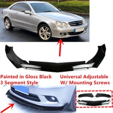 Add-on Universal For 2006-09 Mercedes CLK Class CLK350 Front Bumper Lip Splitter
