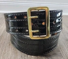 Dutyman 4031 Black Patent Leather Duty Belt Black Size 38 LEO Law Enforcement