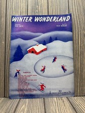 Vintage Winter Wonderland Sheet Music 1934 By Dick Smith Felix Bernard