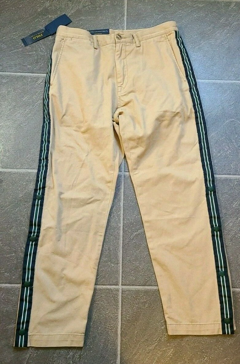 NWT POLO RALPH LAUREN OXFORD CLUB 2 PANTS JOGGERS SZ 33X32