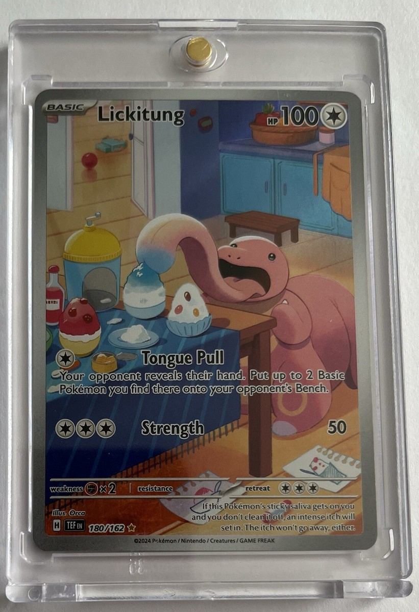 Pokemon Lickitung #180/162 Temporal Forces Holo Full Art Card