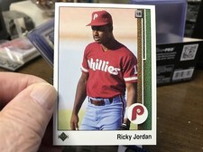 1989 Upper Deck Baseball Ricky Jordan Philadelphia Phillies #35