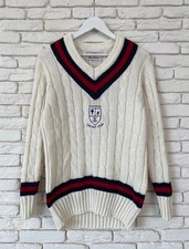 Vintage Rougham Cricket Club England Readers Knit Sweater Men's Size S