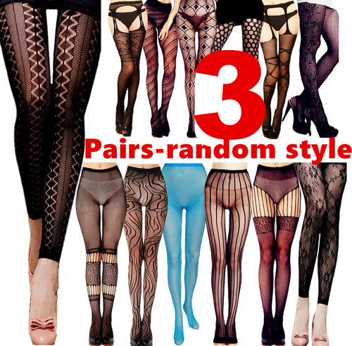 3 Women Pantyhose Socks Stocking Garter 