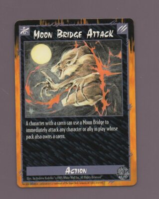 Rage The Werewolf MOON BRIDGE ATTACK (A9246) Sammlerkarte 1995