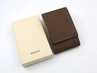 ROLEX Genuine Tortora Hammered Leather Watch Holder Case ORIGINAL Service Box