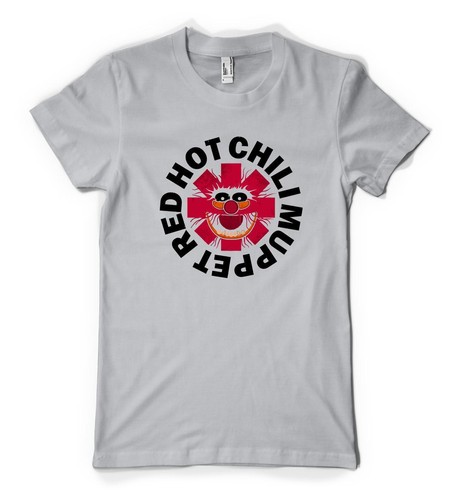 Red Hot Chilli Muppet Zwierzę Rockstar Spersonalizowany Unisex Dorosły T-shirt - Zdjęcie 7 z 20