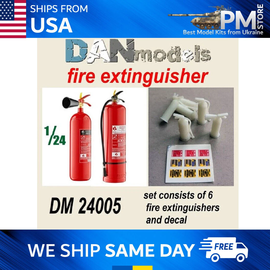 Dan Models 24005 Set of fire extinguishers 6 pcs. resin + decal 1/24 | eBay