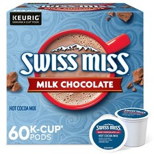 Swiss Miss Milk Chocolate Hot Cocoa K Cup Pods 60 Count Family Tradition