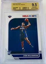 2019 Panini NBA Hoops Zion Williamson RC #258 Rookie Card Duke True BGS 9.5 💎