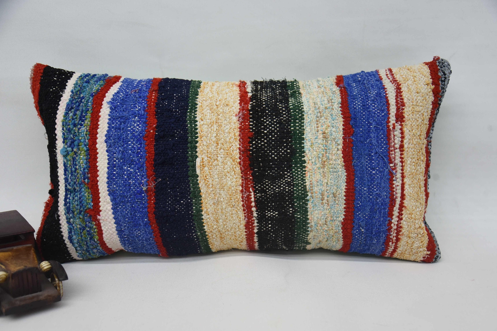 Almohada turca, funda de almohada azul de 12