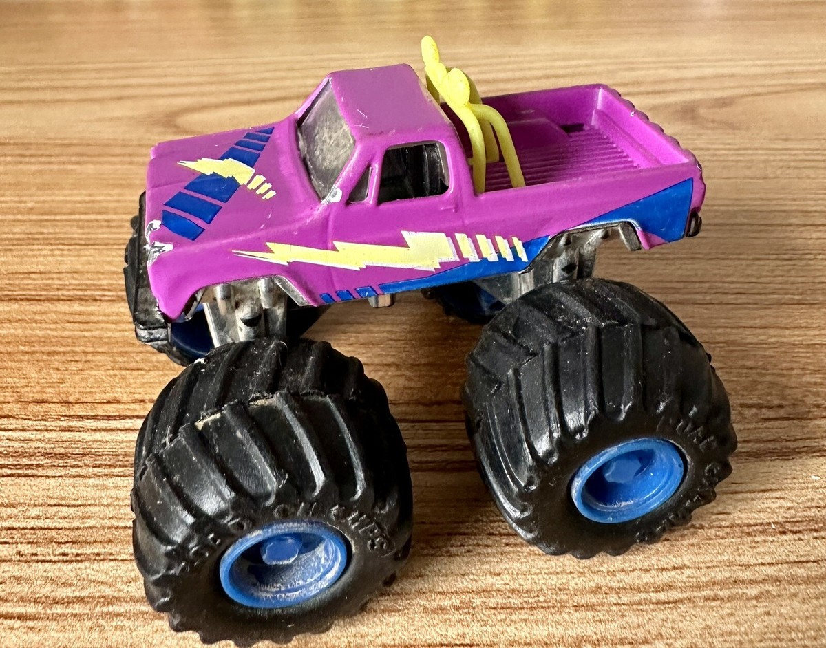 Road Champs Monster Truck 1987 Vintage Purple Neon Silverado