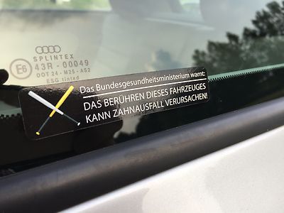 aufkleber tickethalter haters oem  sticker im set static nix verkauf  d59