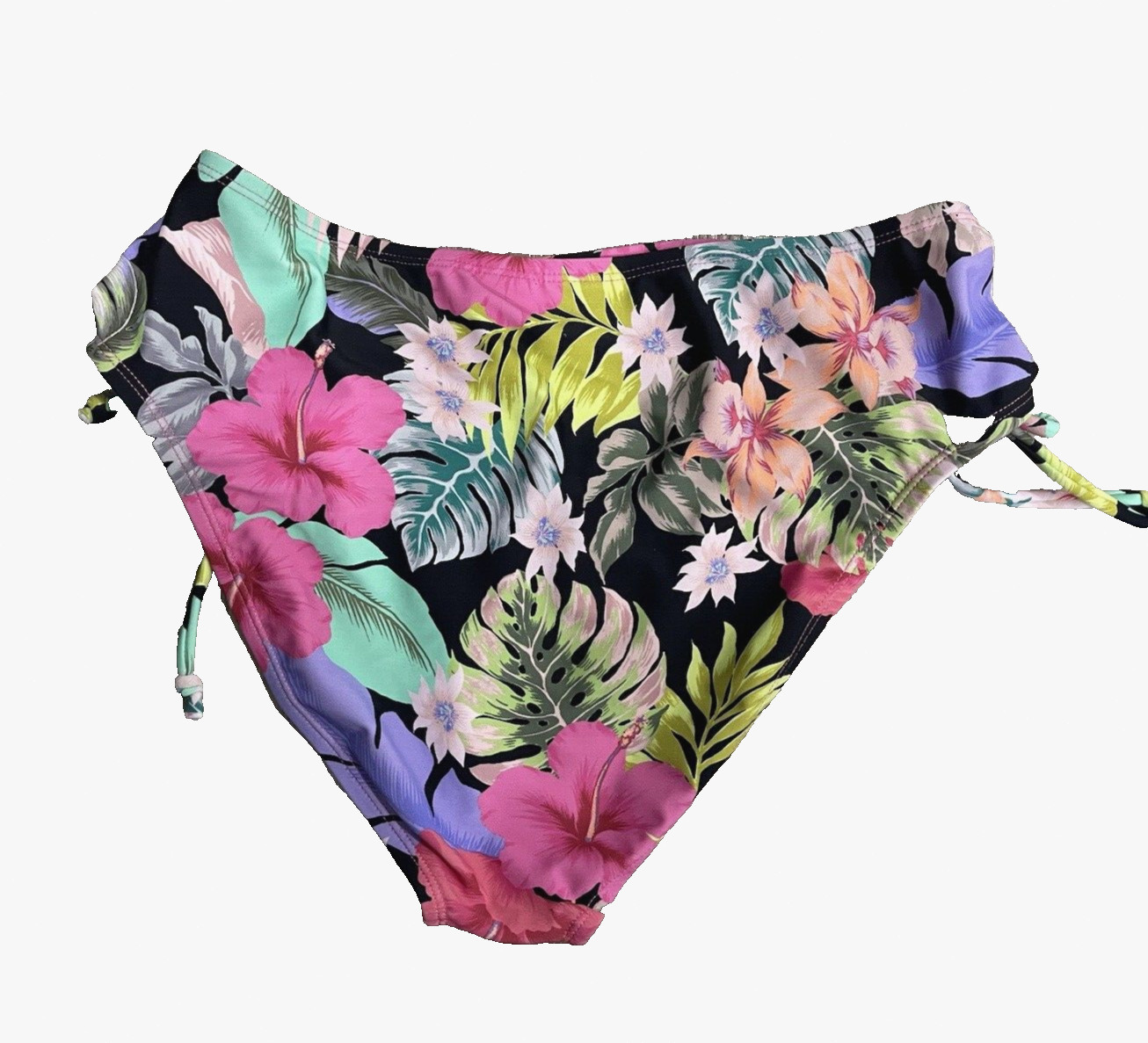 California Waves Women's High-Waist Bikini Bottoms Swimsuit Size XL  1593