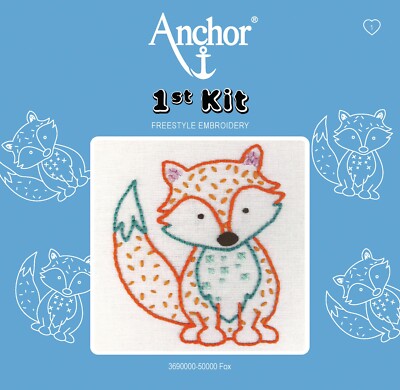Anker 1. Set Fox Freestyle Stickerei Anfänger Basteln Nadelspitze Kinder
