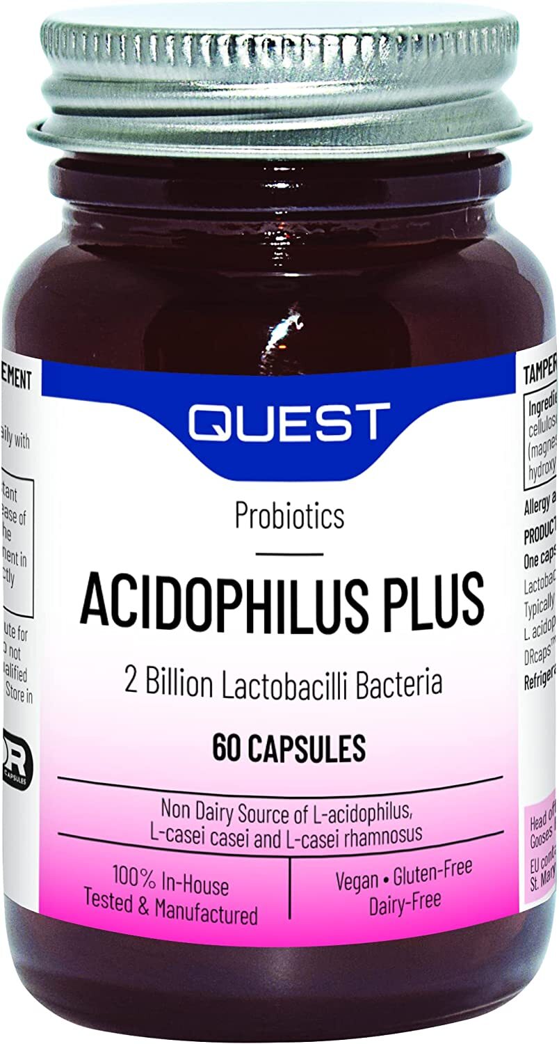 Quest Acidophilus Plus 2 Billion Probiotic Bacteria 60 Capsules